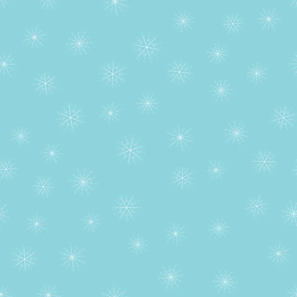 Nahtlose weihnachtliche Schneeflockenmuster. trendige Vektor-Tapete. Weihnachtliche Kulisse. moderne abstrakte Muster mit Schneeflocken für die Druckgestaltung. Hintergrund ist saisonaler Natur. moderne Vektorillustration. — Stockvektor