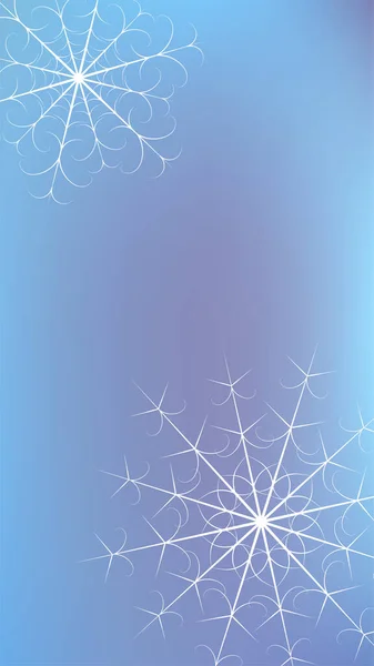 Winter besneeuwde achtergrond. Concept ontwerp. Blauwe achtergrond. Kerst sneeuwvlok patroon. Winterseizoen. Kerstkaart. Magisch concept. Vrolijk kerstfeest. Sneeuwvlok vector. Ontwerp van ansichtkaarten. — Stockvector