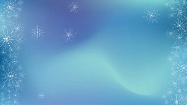 Fondo nevado de invierno. Diseño conceptual. Fondo azul. Patrón de copos de nieve de Navidad. Temporada de invierno. Tarjeta de felicitación navideña. Concepto mágico. Feliz navidad. Vector de copo de nieve. Elemento de diseño de postal . — Archivo Imágenes Vectoriales