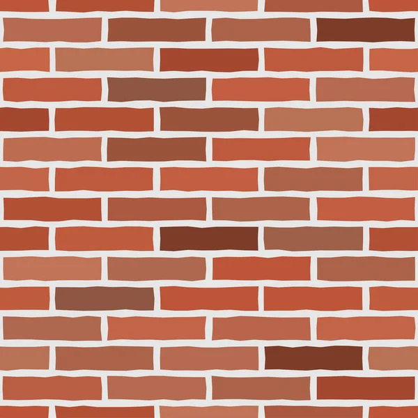 Brick wall textured wallpaper. Seamless vector pattern. Background material. Modern design. Geometric style. Stone wall. Vector seamless textured pattern. Brown and orange brick background. — Stock Vector