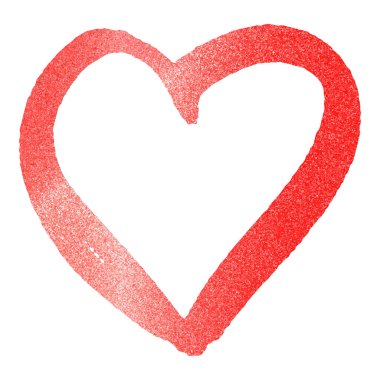 Beyaz arka planda kırmızı kalp. Metalik stil. Soyut altın parlak ışık. Parlayan kalp. Aşk, düğün konsepti. Altın rengi parıltı dokusu. Soyut vektör çizimi. Sevgililer Günü konsepti.