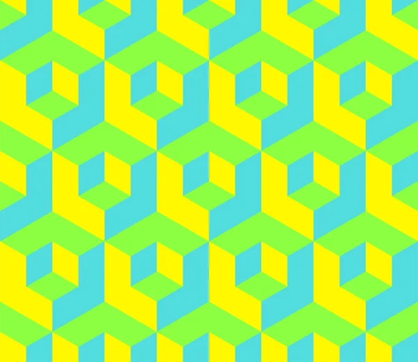 Trendigt abstrakt mönster med isometriska kuber för konceptdesign. Teknikkonceptvektor. Geometrisk bakgrund, enkel illustration. Affärsabstrakt bakgrund. Isometriska kuber. Vektormall. — Stock vektor