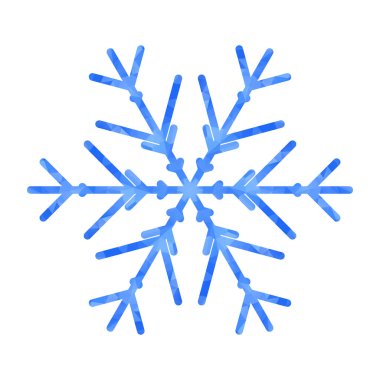 Dekorasyon tasarımı için çokgen kar taneli soyut tasarım şablonu. Vektör dekoratif arka plan. Kış sembolü Dekoratif tasarım için beyaz zemin üzerinde kar taneleri olan düşük polyester pankart.