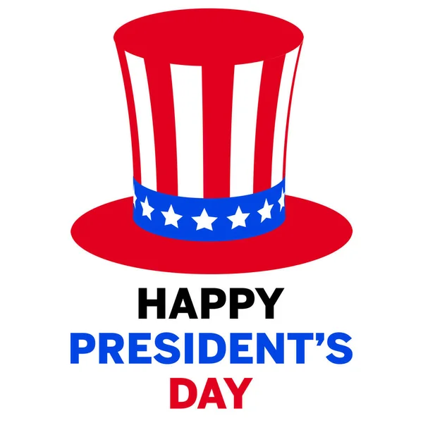 Happy President Day σε αμερικάνικο στυλ σε λευκό φόντο. Πατριωτική απεικόνιση. Μπλε αφηρημένο φόντο. Αμερικανική εθνική εορτή. Ένα πατριωτικό εορταστικό πανό. Αφίσα διανύσματος. — Δωρεάν Φωτογραφία