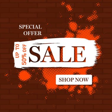 Satış afişi şablonu tasarımı. Büyük indirim var. Sezon sonu özel teklif afişi. Flaş indirimli promosyon tasarımı. Vektör çizimi. İş etiketi yüzde vektör illüstrasyonu.