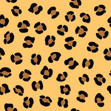 Leopar desenli modern, soyut, pürüzsüz desen. Modern leopar kusursuz desen. Hayvan derisi. Parlak arka plan vektörü. Kürk hayvan derisi tekstil, yüzey tasarımı. Tekstil tasarımı, kumaş.