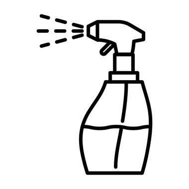 Icon with atomizer. Vector symbol illustration. Laundry icon.