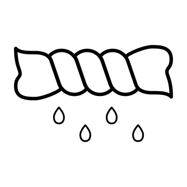 Ikona s opláchnutím a točit. Vektorový symbol ilustrace. Ikona Praní. — Stockový vektor