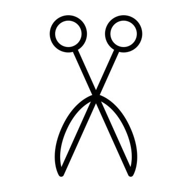 Makasın basit vektör simgesi. Modern konsept tasarımı. İzole vektör işareti sembolü.