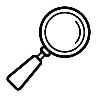 Büyütecin basit vektör simgesi. Modern konsept tasarımı. İzole vektör işareti sembolü.