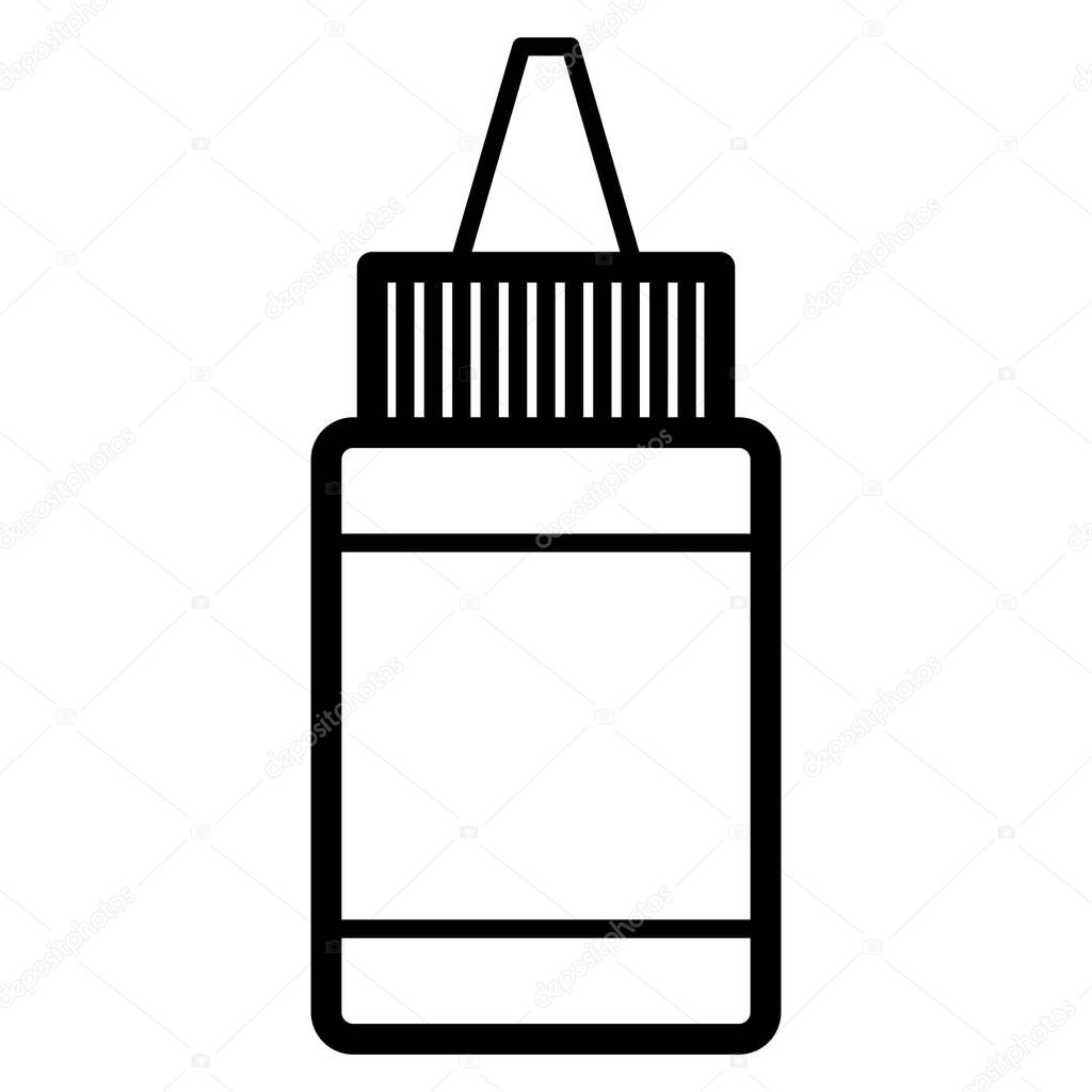 Vector simple icon of glue. Modern concept design. Isolated vector sign symbol.