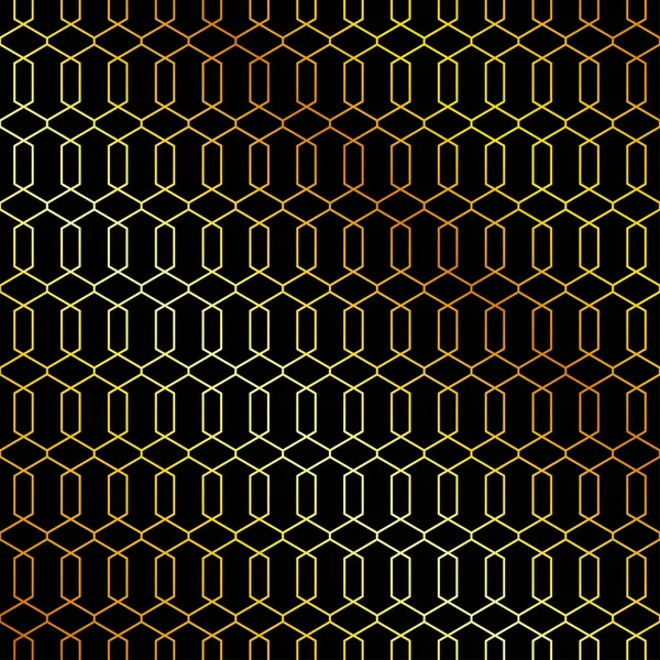 Patrón Inconsútil Art Deco Dorado Adorno Geométrico Decorativo Lujo Formas — Archivo Imágenes Vectoriales