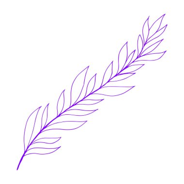 Bahar dalıyla çizilmiş stil, her amaç için harika tasarım. Romantik tasarım. Vektör çizimi. Güzel vektör çizimi. Bahar dekorasyonu. Güzel bir el çizimi dalı. Çizim illüstrasyonu