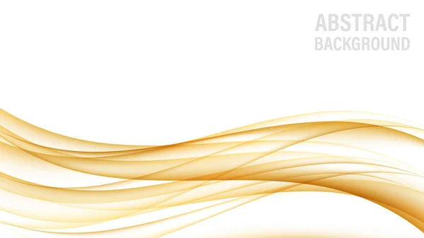 Абстрактный Фон Золотыми Волнами Абстрактные Цифровые Золотые Градиентные Волны Белый — стоковый вектор