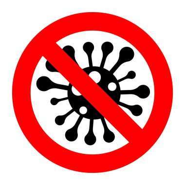 Vektör koronavirüs kovid19 virüs sembolü. Romantik koronavirüs salgını. Küresel salgın alarmı. Covid-19 salgını. İzole vektör çizimi. Pankart tasarımı için soyut virüs
