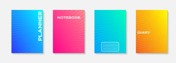 Minimaler Vektor Abstraktes Cover Notebook Design Planer Und Tagebucheinband Für — Stockvektor