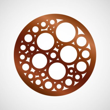 Ahşap, kontrplak ya da metalden yapılmış lazer için vektör bardak altlığı tasarımı. Tahta panel kesiliyor. Vektör illüstrasyonu izole edildi. Lazer odun altlıklarını kesti. Geometrik dekoratif tasarımlar. Kesme çemberi silueti