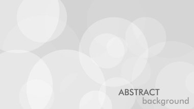 Gri daireli soyut bir arkaplan. Beyaz ve gri soyut modern şeffaflık çemberi sunum arkaplanı. Vektör çemberleri şablon tasarımı. Nesne web tasarımı. Yuvarlak şekilli. Asgari poster