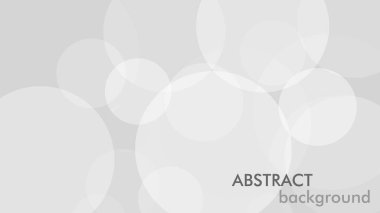 Gri daireli soyut bir arkaplan. Beyaz ve gri soyut modern şeffaflık çemberi sunum arkaplanı. Vektör çemberleri şablon tasarımı. Nesne web tasarımı. Yuvarlak şekilli. Asgari poster