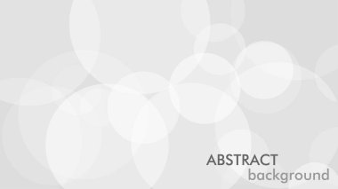 Gri daireli soyut bir arkaplan. Beyaz ve gri soyut modern şeffaflık çemberi sunum arkaplanı. Vektör çemberleri şablon tasarımı. Nesne web tasarımı. Yuvarlak şekilli. Asgari poster