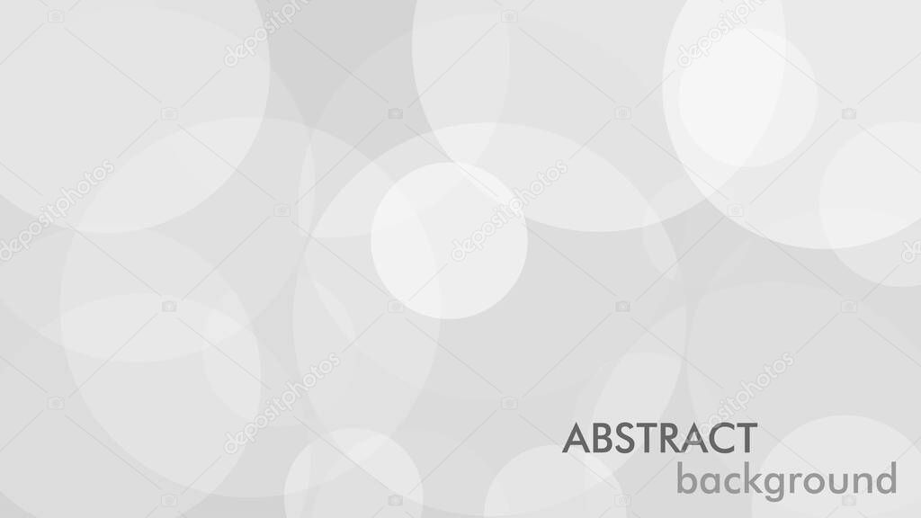 Abstract background with gray circle. White and grey abstract modern transparency circle presentation background. Vector circles template vector design. Object web design. Round shape. Minimal poster