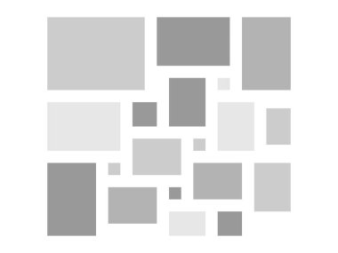 Resim veya resimleme için ruh hali kurulu kolaj çerçeveleri şablonu. Fotoğraf ve resimler için vektör çerçevesi, yaratıcı fotoğraf kolajı veya bulmaca. Vektör panosu şablon montajı