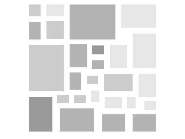 Resim veya resimleme için ruh hali kurulu kolaj çerçeveleri şablonu. Fotoğraf ve resimler için vektör çerçevesi, yaratıcı fotoğraf kolajı veya bulmaca. Vektör panosu şablon montajı