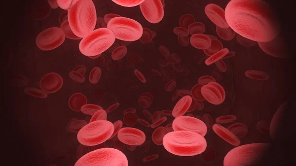 Трехмерная иллюстрация Red Blood Cells — стоковое фото