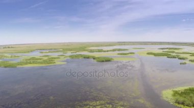 Danube delta sulak havadan görünümü