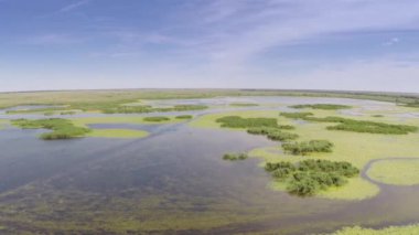 Danube delta sulak havadan görünümü