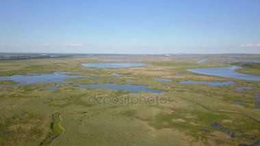 Danube delta sulak havadan görünümü