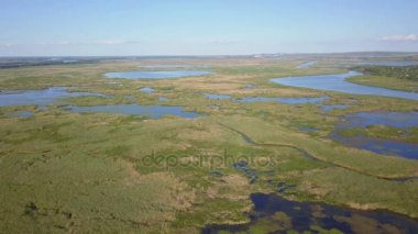 Danube delta sulak havadan görünümü