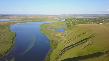 Danube delta sulak havadan görünümü