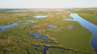 Danube delta sulak havadan görünümü