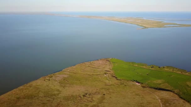 Dolojman cape and Razim-Sinoe lagoon unique in Europe — Stock Video