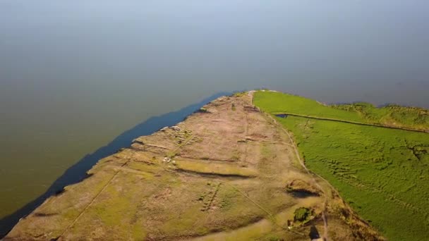 Capa Dolojman e fortaleza de Argamum em Dobrogea - Roménia — Vídeo de Stock