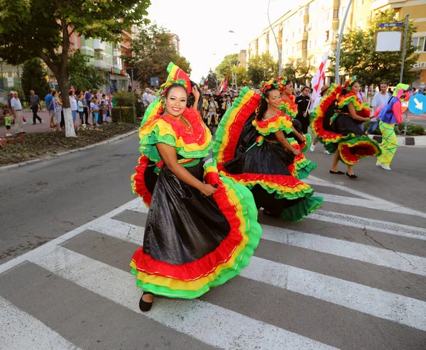 Desfile nacional de disfraces colombiano — Foto de Stock