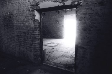 Terk edilmiş eski değirmen iç