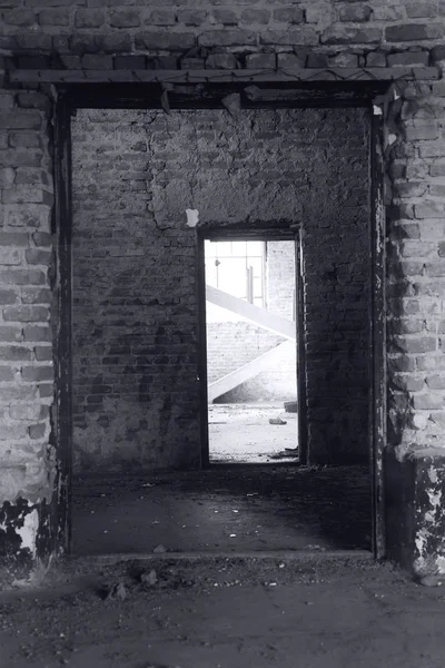 Opuszczony stary młyn wnętrze — Zdjęcie stockowe