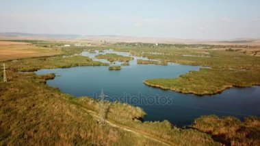 Kuzey Dobrogea - Romanya bulunan traian Gölü tabiatı 