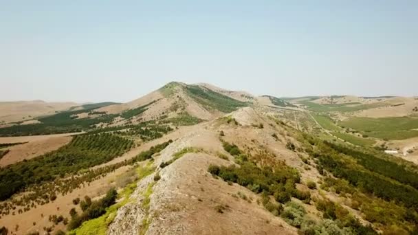 Macin mountains national park located in northern Dobrogea - Romania — Stock Video