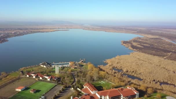 Danube Delta Wetlands Aerial View — Stock Video