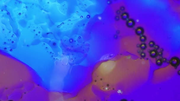 偏振光镜下的融冰 — 图库视频影像