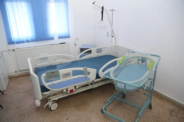 Тульца Румыния Фебруария Одноместная Больничная Палата Родильном Отделении Февраля 2020 — стоковое фото