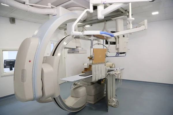 Tulcea Romania Febbraio Laboratorio Angiografia Con Apparecchiature Diagnostica Immagini Utilizzate — Foto Stock