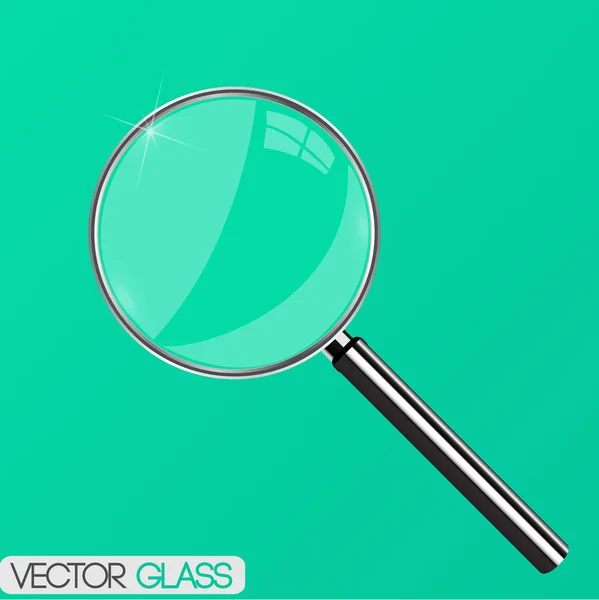 Illustration en verre grossissant — Image vectorielle