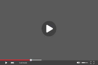 video oynatıcı illüstrasyon