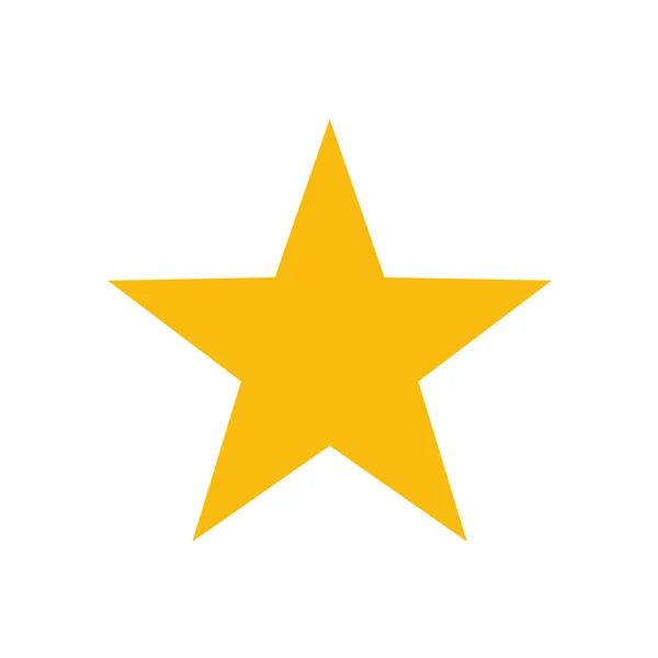 Gold Star Icon Illustration — Stock Vector