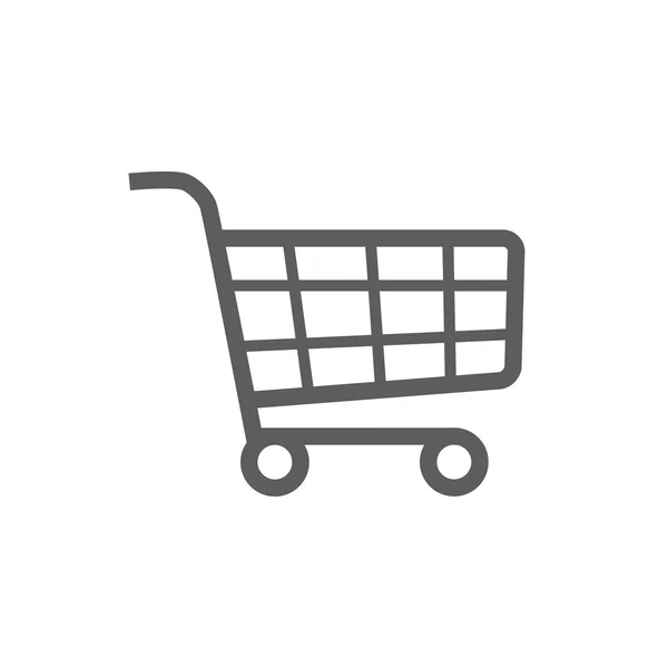 Carrinho de compras ícone de checkout — Vetor de Stock
