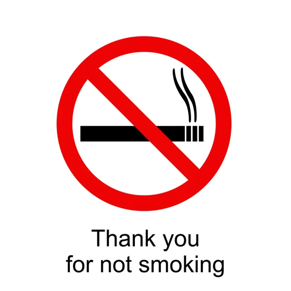 Dilarang merokok ilustrasi - Stok Vektor